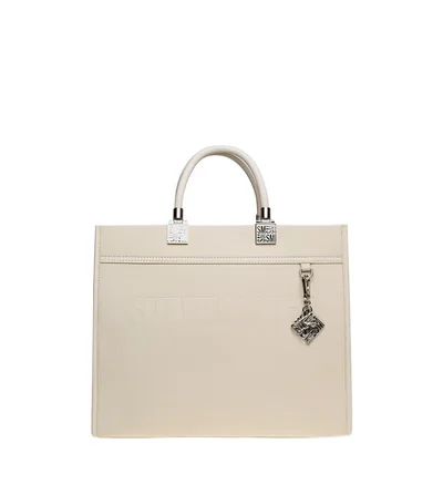 STEVE MADDEN Steve madden riches women's ivory tote bag